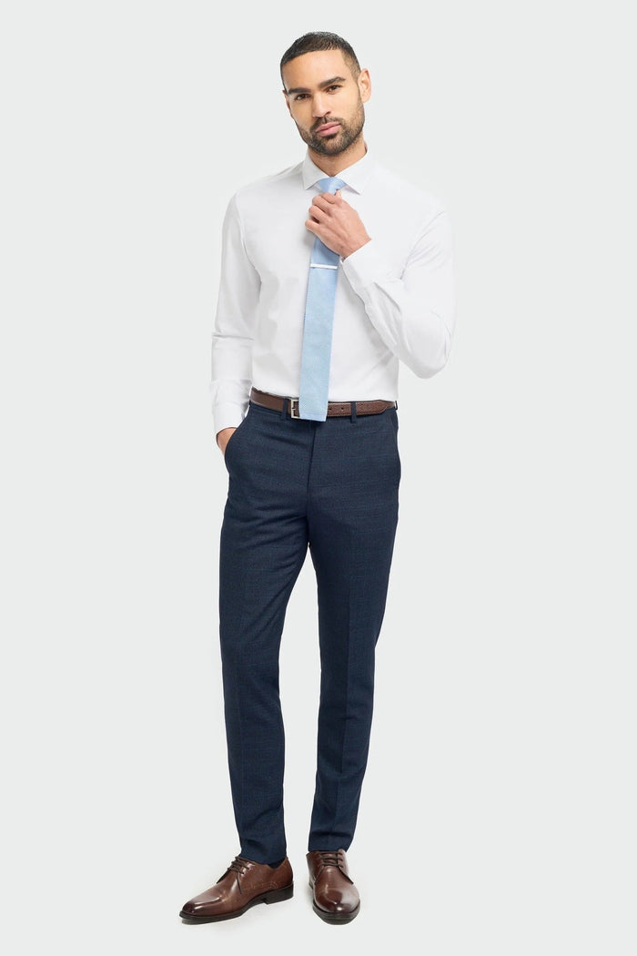 MENS CARIDI NAVY THREE PIECE SUIT