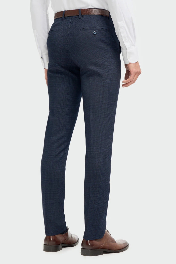 MENS CARIDI NAVY THREE PIECE SUIT