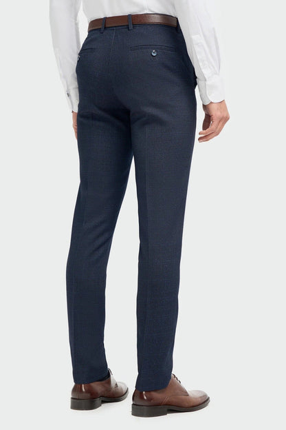 MENS CARIDI NAVY THREE PIECE SUIT