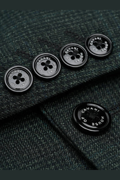 CARIDI - SLIM FIT OLIVE BLAZER SHORT