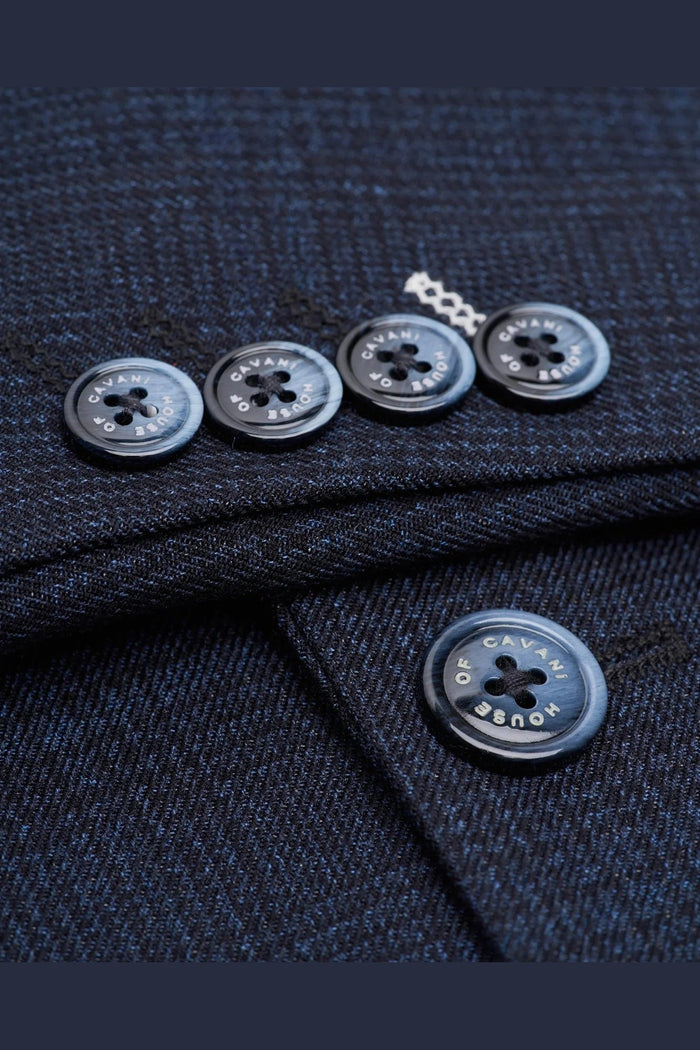 CARIDI - SLIMFIT NAVY BLAZER SHORT