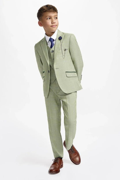 CARIDI SAGE THREE PIECE BOYS SUIT