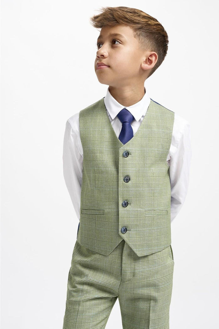 CARIDI SAGE THREE PIECE BOYS SUIT