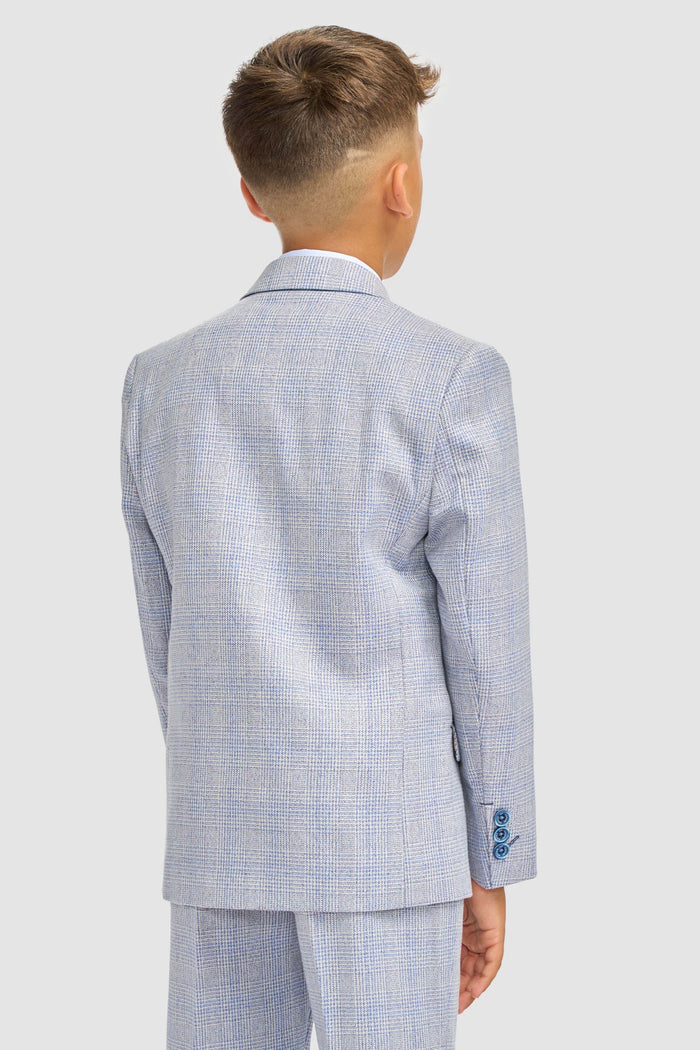 CARIDI SKY BLUE THREE PIECE BOYS SUIT