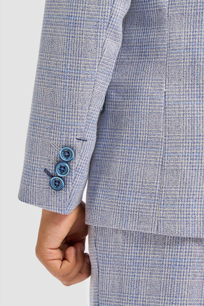 CARIDI SKY BLUE THREE PIECE BOYS SUIT