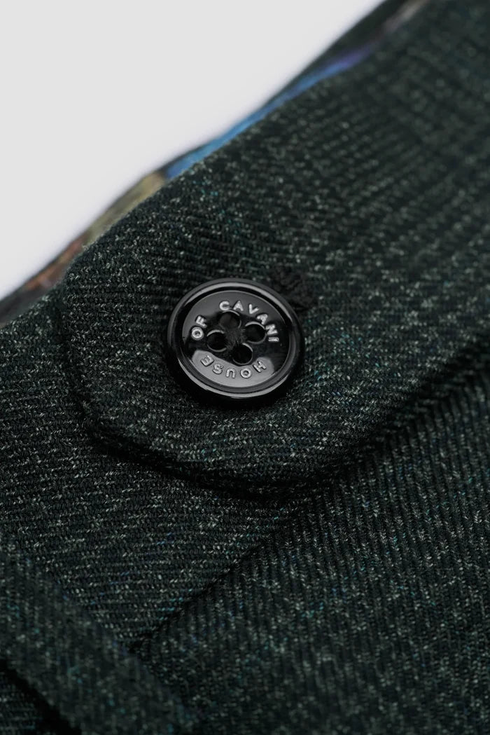 CARIDI SLIM FIT OLIVE TROUSERS