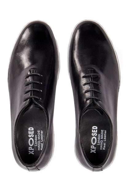 CASUAL LEATHER SNEAKERS IN BLACK