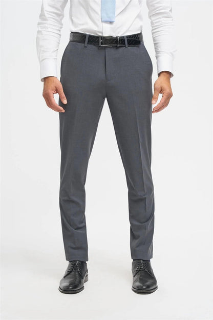 Cavani Bond Wool Rich Charcoal Double Breasted 2 Piece Suit