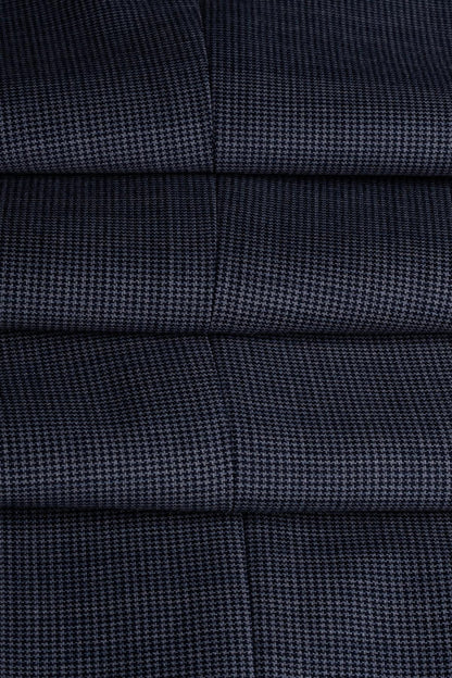 Cavani Bond Puppy Tooth Men’s Wool Blend 3 Piece Tailored Suit