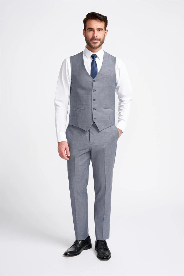 Cavani Bond Puppy Tooth Men’s Wool Blend 3 Piece Tailored Suit