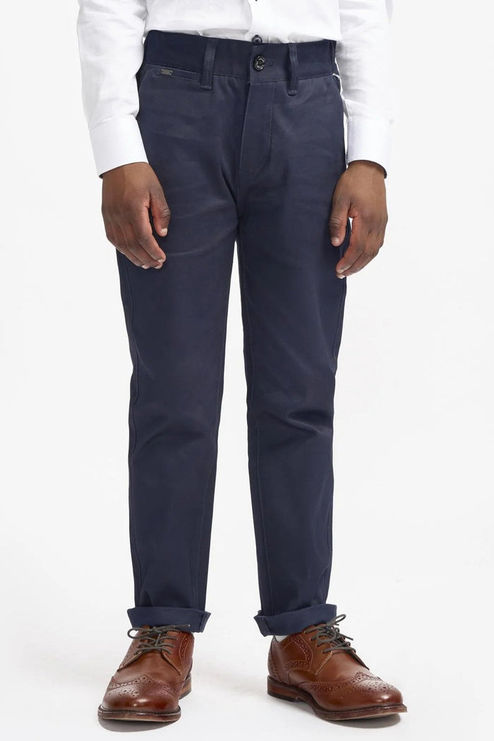 Cavani – Boys Cotton Chinos Trousers in Navy Blue
