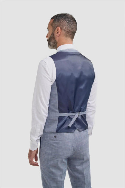 Cavani Camden Blue Waistcoat Wedding Vest