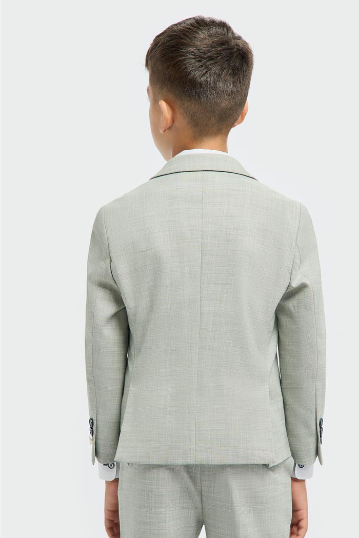 Cavani Camden Boys 3 Piece Suit in Sage Green