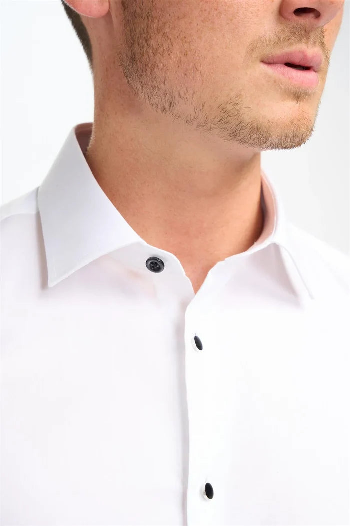 Cavani – Havana Formal Dress Shirt Black Buttons | French Cuff