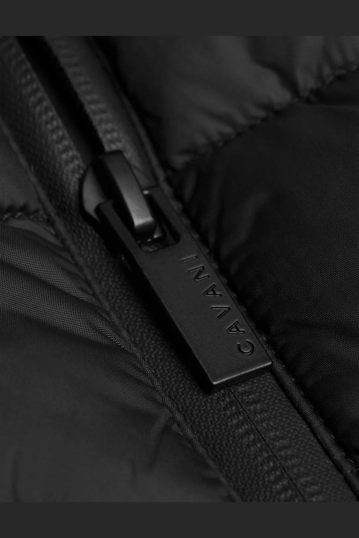 Cavani Heston Mac Black Padded Long Coat – Men’s Winter Overcoat