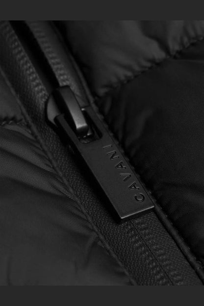 Cavani Heston Mac Black Padded Long Coat – Men’s Winter Overcoat