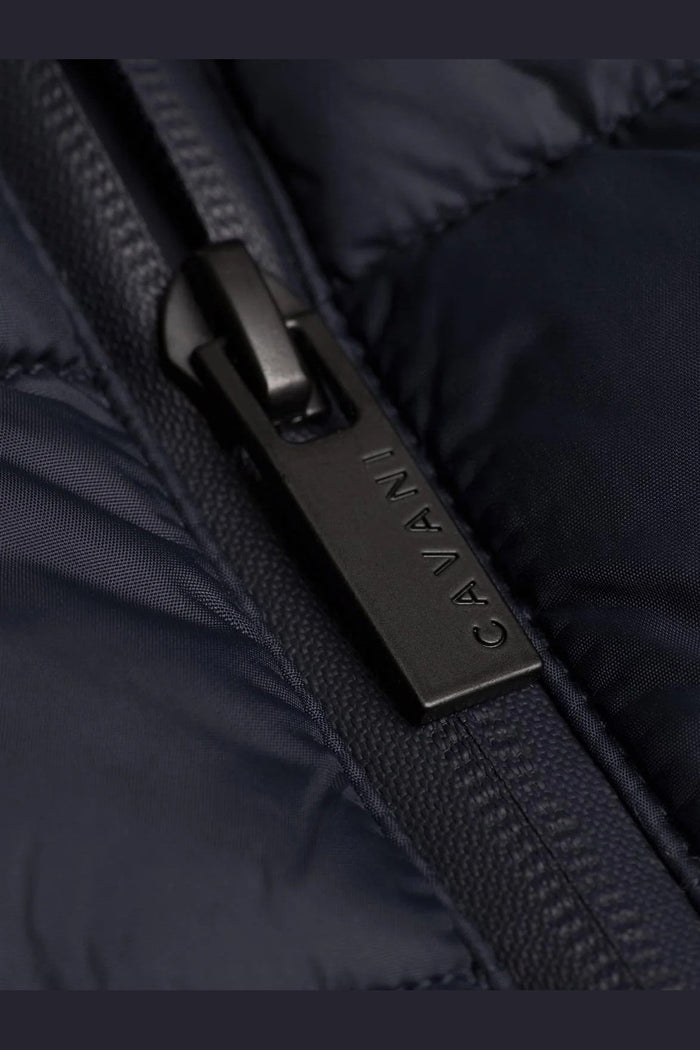 Cavani Heston Mac Navy Padded Long Coat – Men’s Winter Overcoat