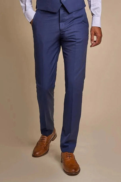 CAVANI JEFFERSON MEN’S NAVY SUIT TROUSERS