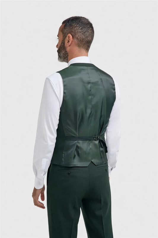 Cavani Malibu Forest Green Three Piece Suit