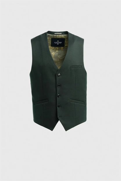 Cavani Malibu Forest Green Three Piece Suit