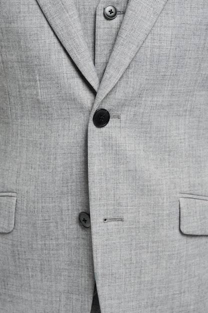Cavani – Malibu Men's Grey Sharkskin Tailored 3-Piece Suit