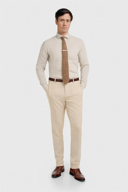 Cavani Malibu Men’s Beige Three Piece Suit