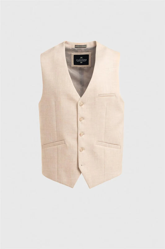 Cavani Malibu Men’s Beige Three Piece Suit