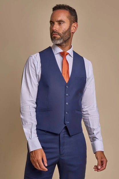 CAVANI JEFFERSON NAVY CLASSIC MEN’S 3 PIECE SUIT