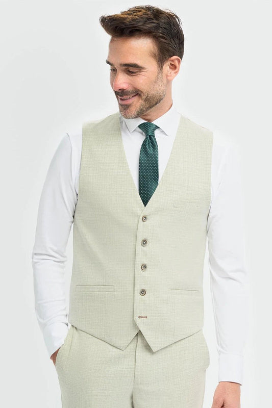 Cavani – Tropez Green Tailored Waistcoat