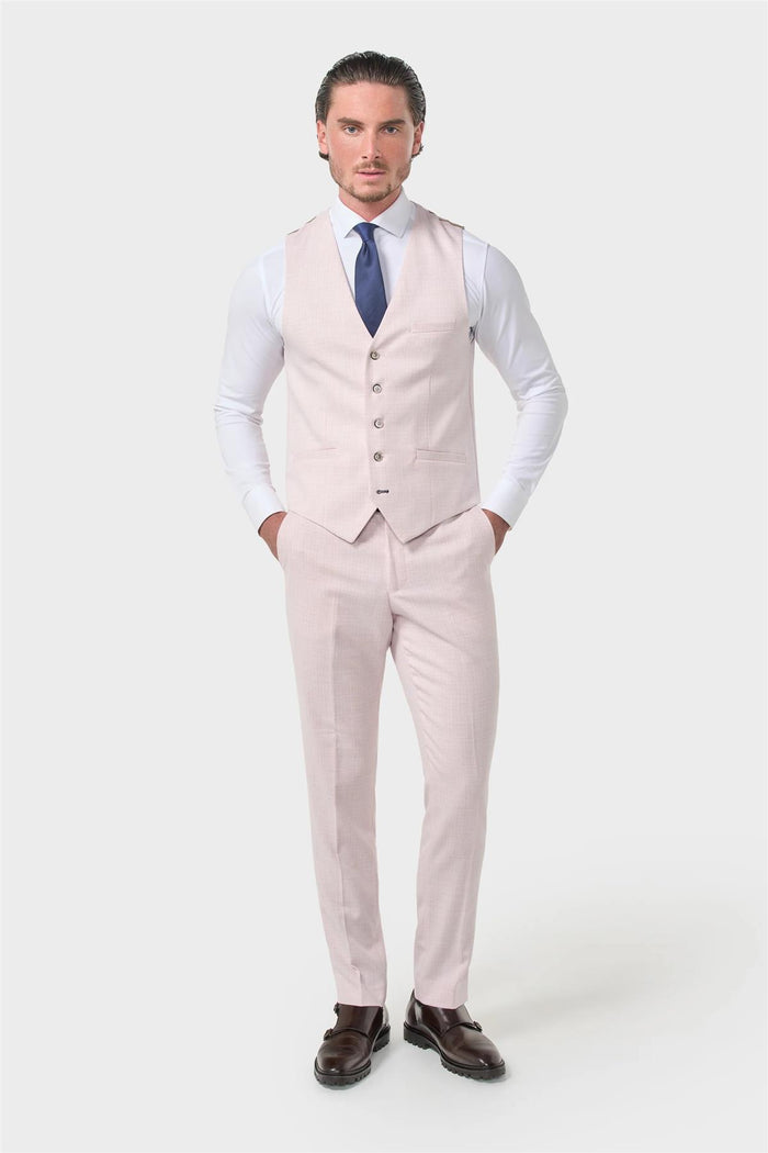 Cavani – Tropez Tailored 3 Piece Suit in Pink