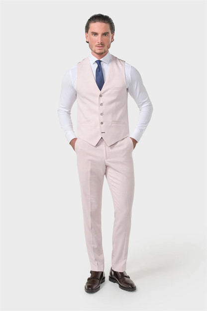 Cavani – Tropez Tailored 3 Piece Suit in Pink