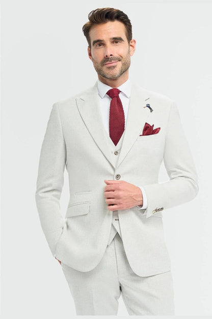 Cavani – Tropez Tailored Suit Blazer in Grey