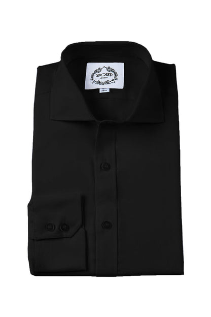 CLASSIC BLACK TAILORED FIT SHIRT