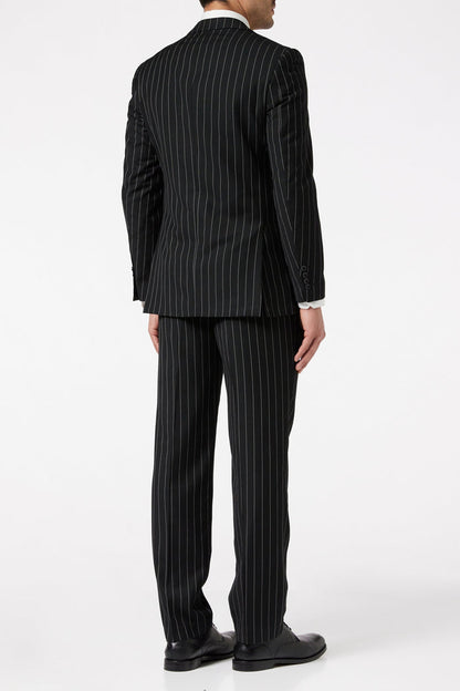 CLASSIC BLACK WHITE PINSTRIPE JACKET