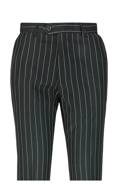 CLASSIC TWEED PINSTRIPE BLACK TROUSER