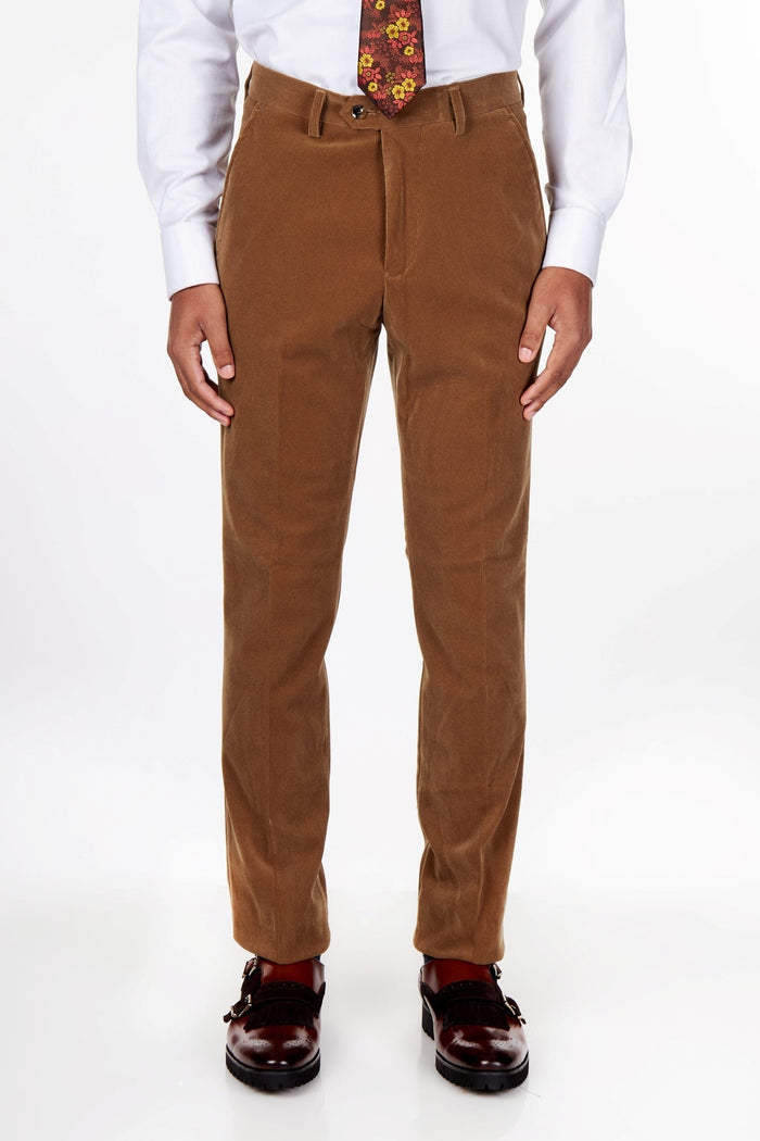 CORDUORY TAILORED FIT SUIT IN TAN