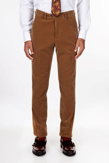 CORDUORY TAILORED FIT SUIT IN TAN