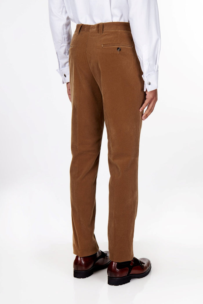 CORDUORY TAILORED FIT SUIT IN TAN