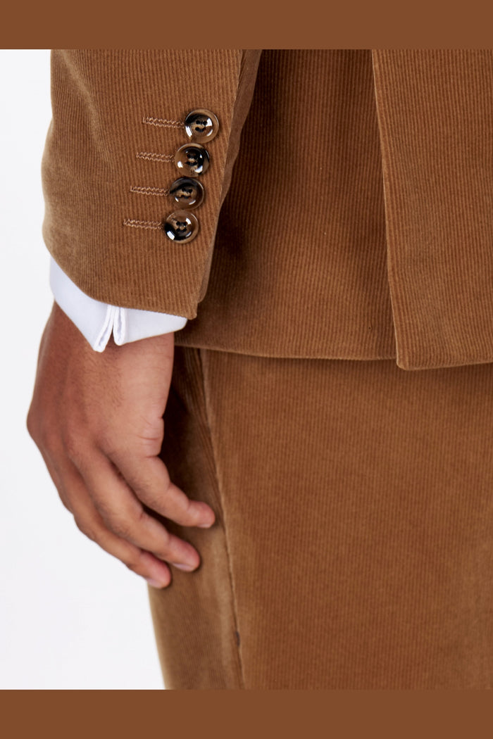 CORDUORY TAILORED FIT SUIT IN TAN