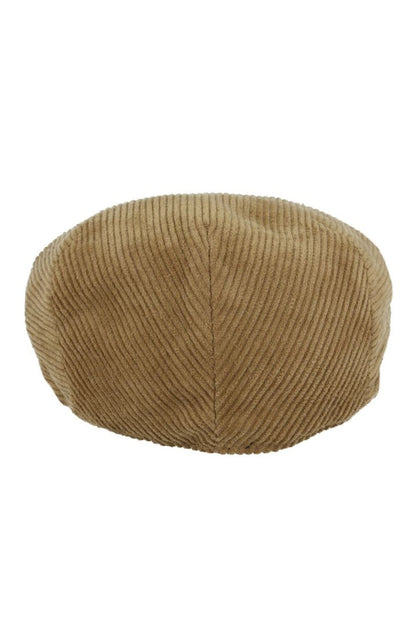COTTON CORDUROY FLAT CAP
