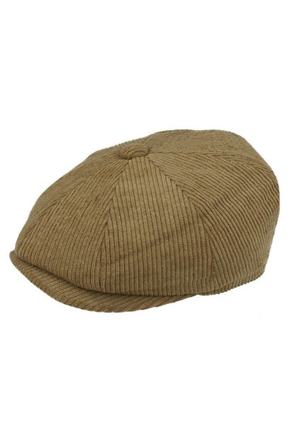 COTTON CORDUROY NEWSBOY FLAT CAP