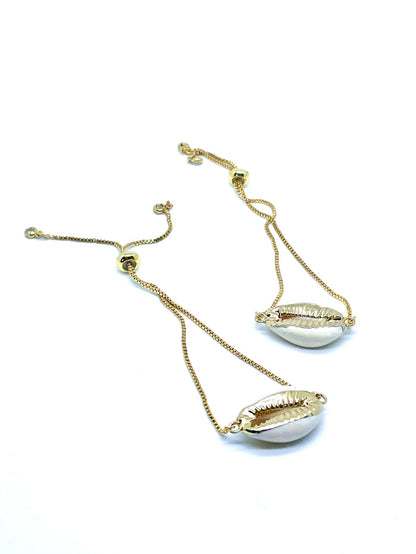 Cowrie Shell 14K Gold Bracelet
