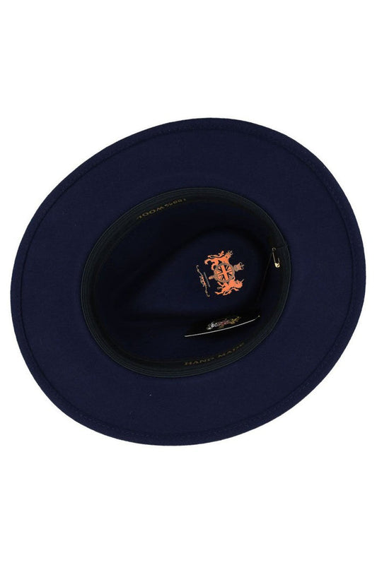 Crushable Fedora 100% Wool Wide Brim Hat