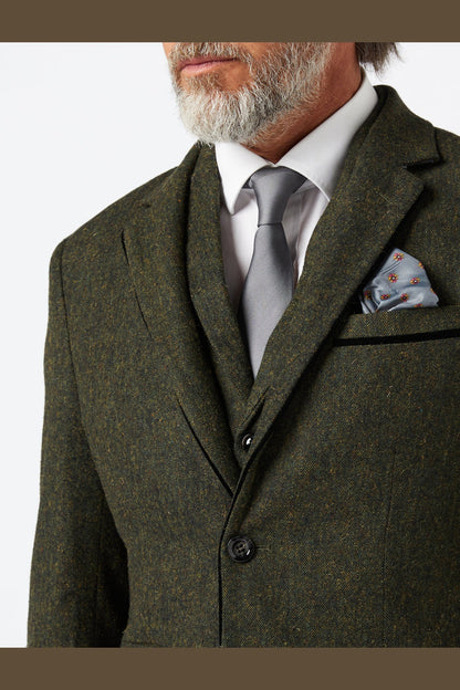DANE - Green Tweed Suit for Men