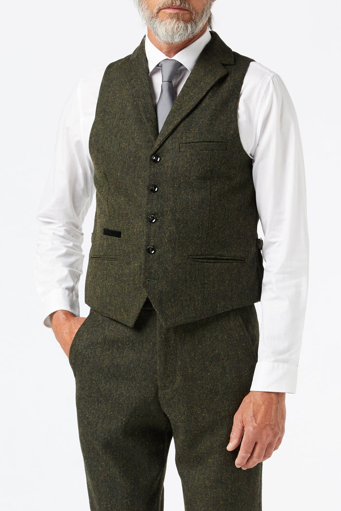 DANE - Green Tweed Suit for Men