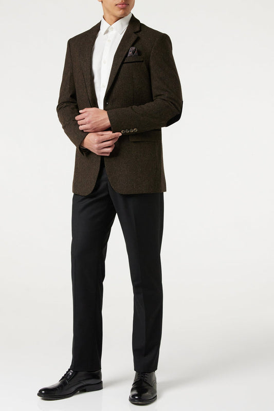 DANE - TWEED DARK BROWN BLAZER