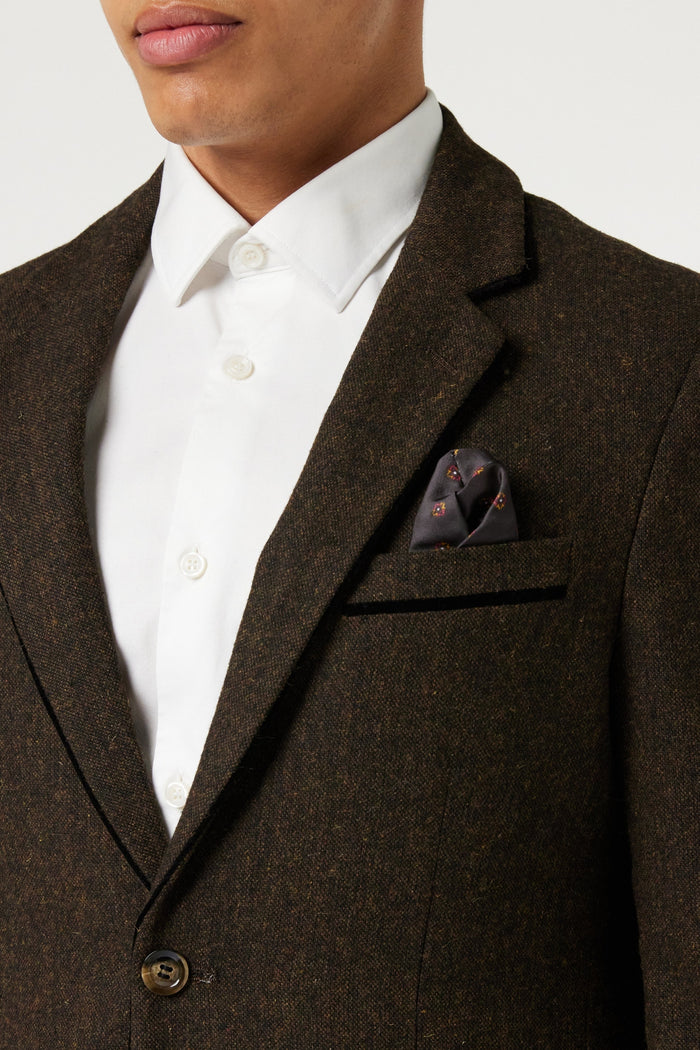DANE - TWEED DARK BROWN BLAZER