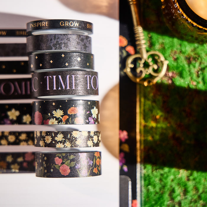 Dark Garden - Washi Tape - 7 Pack