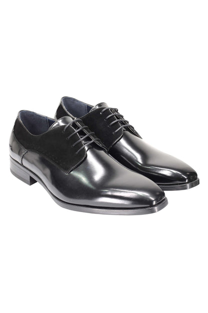 DERBY 2 TONE LEATHER LACE UP SHOES