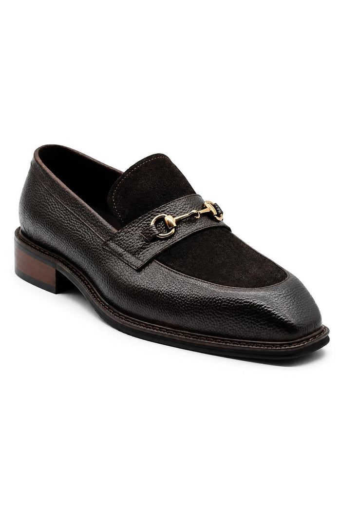 DEXTER Men’s Brown Leather & Suede Loafers